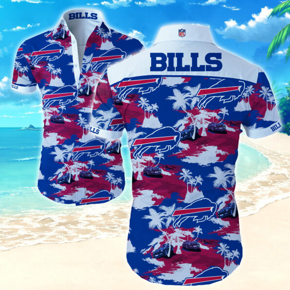 Nfl Buffalo Bills Hawaiian Summer Button Up