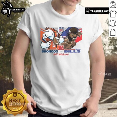 Official AFC Wildcard Matchup Denver Broncos Vs Buffalo Bills Mascot 2025 T-Shirt