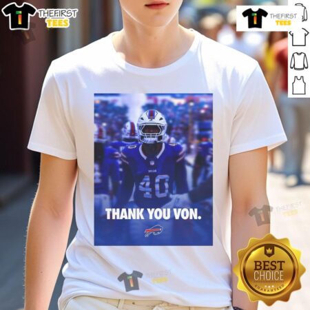 Official Buffalo Bills Thank You Von Miller T-Shirt