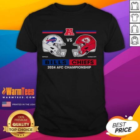 Official Kansas City Chiefs Vs Buffalo Bills 2024 AFC Championship T-Shirt