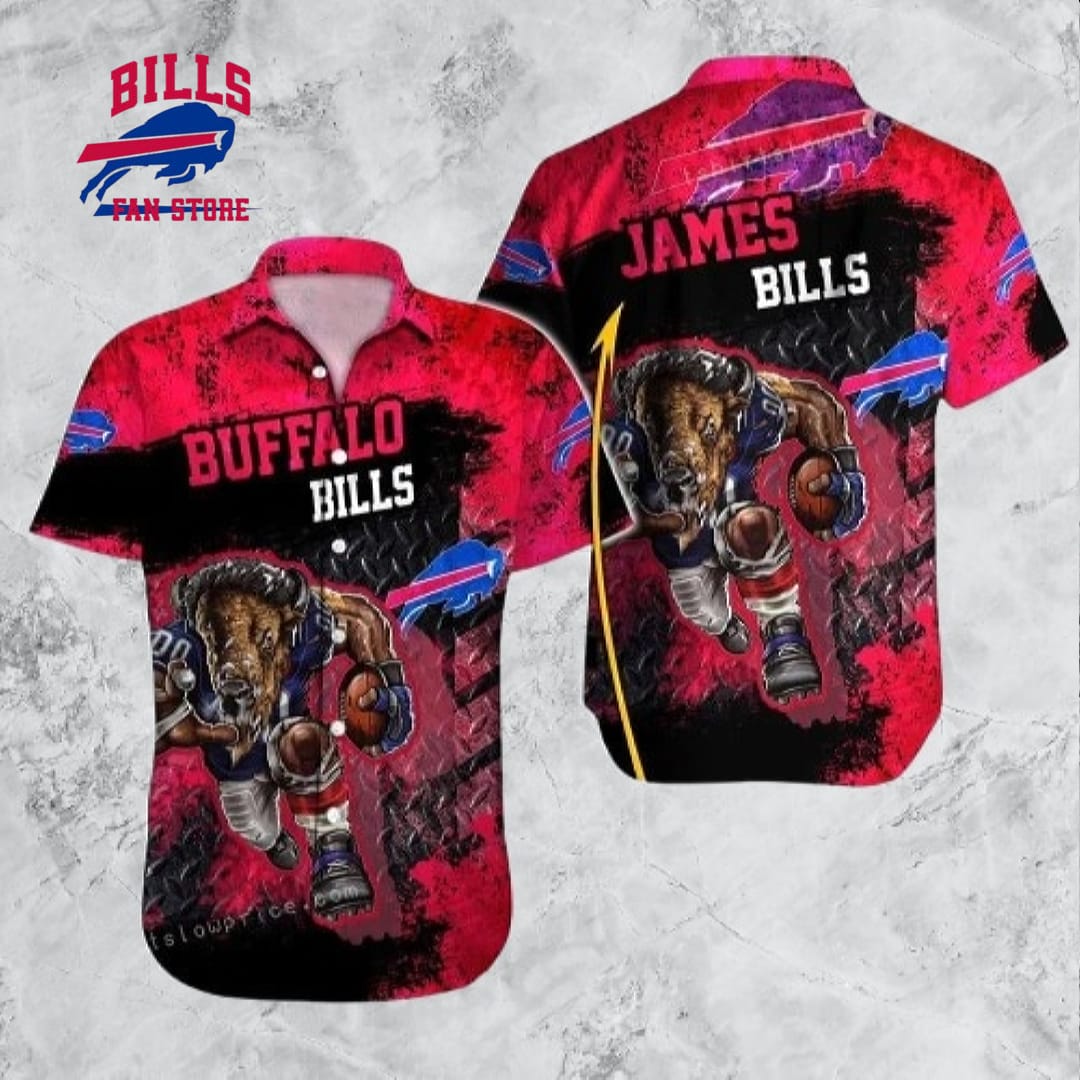 Buffalo Bills Hawaiian Shirt NFL Football Custom Name Aloha Hawaiian Shirt For Men Women