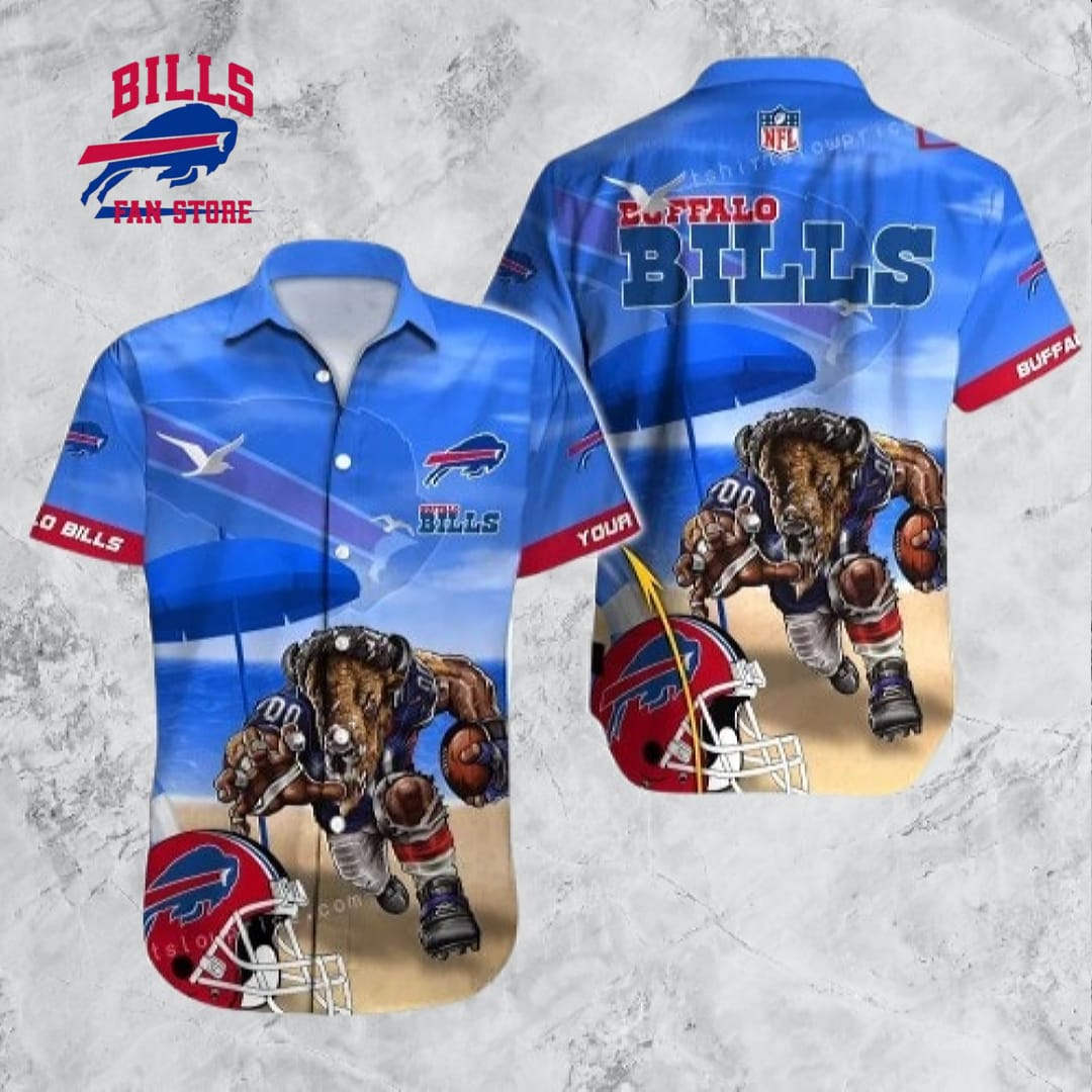 Buffalo Bills Hawaiian Shirt NFL Football Custom Name Hawaiian Shirt Cheap For Mens Womens