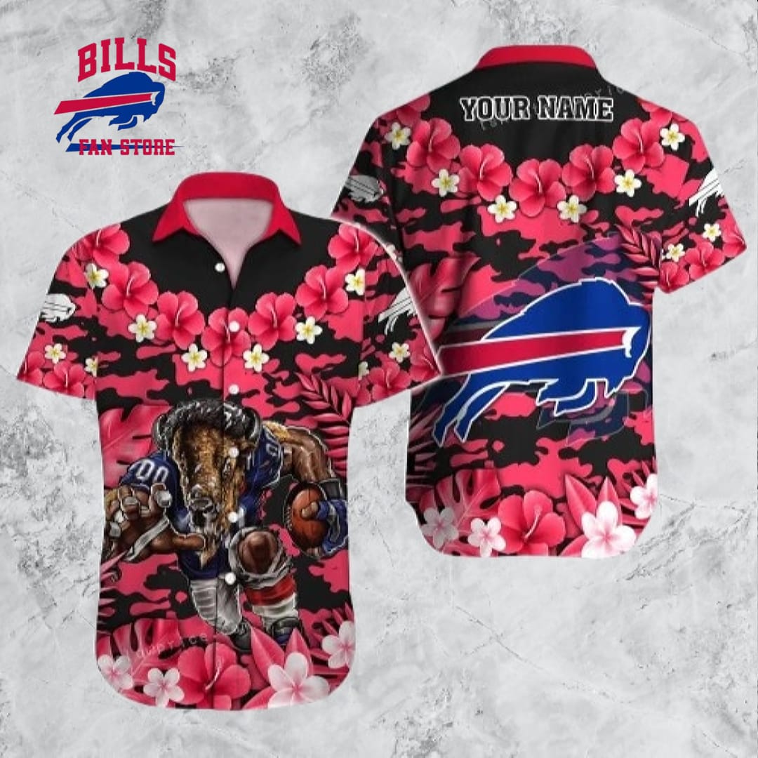 Buffalo Bills Hawaiian Shirt Print Personalized Aloha Hawaiian Shirt