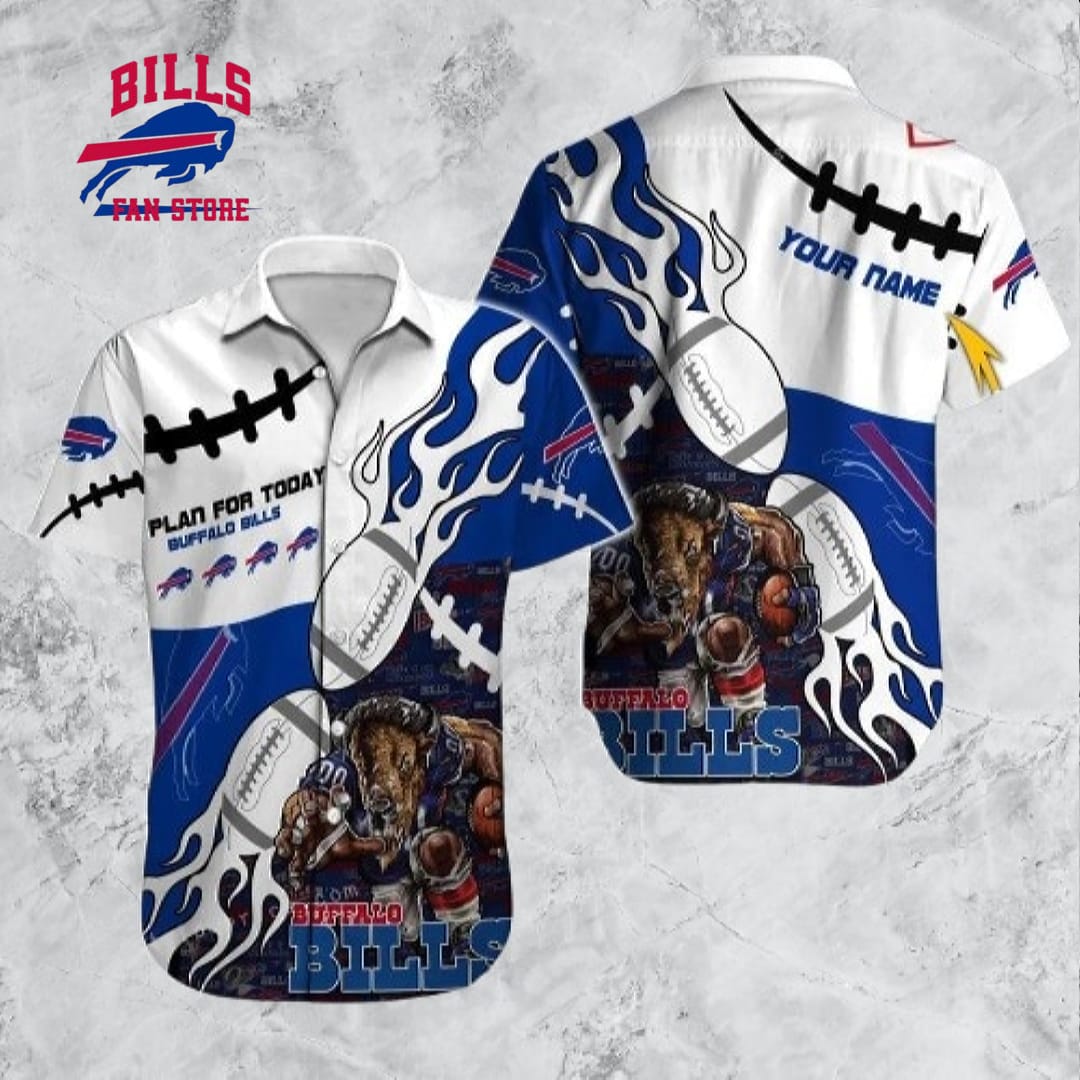 Buffalo Bills Hawaiian Shirt NFL Football Print Personalized Cheap Button Up Hawaiian Shirt