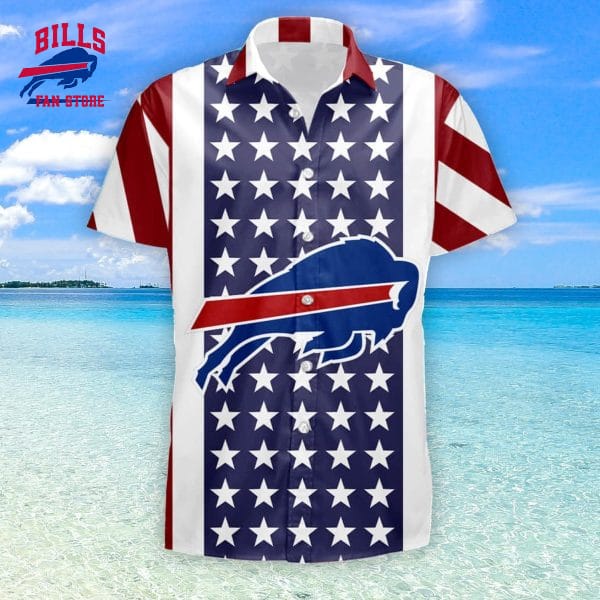 American Flag Buffalo Bills Hawaii Summer Hawaiian Shirt