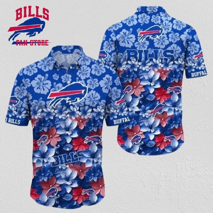 Buffalo Bills Blossom Wave Fever Gift For Fan Buffalo Bills Aloha Shirt