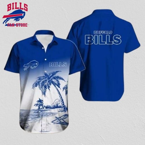 Buffalo Bills Coastal Serenity Blue Hawaiian Shirt
