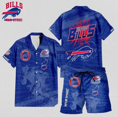 Buffalo Bills Combo Hawaiian Shirt And Shorts