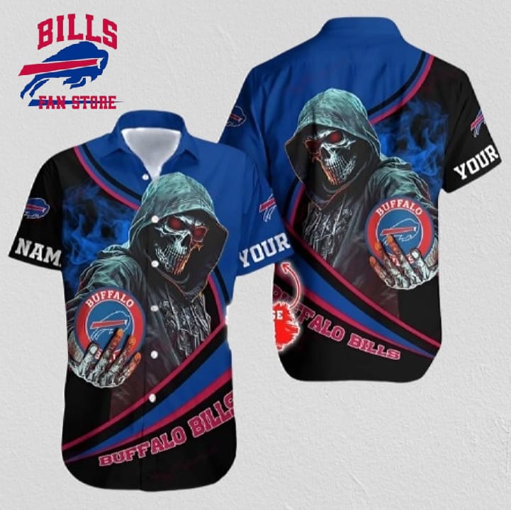 Buffalo Bills Customizable Football Team Hawaiian Shirt