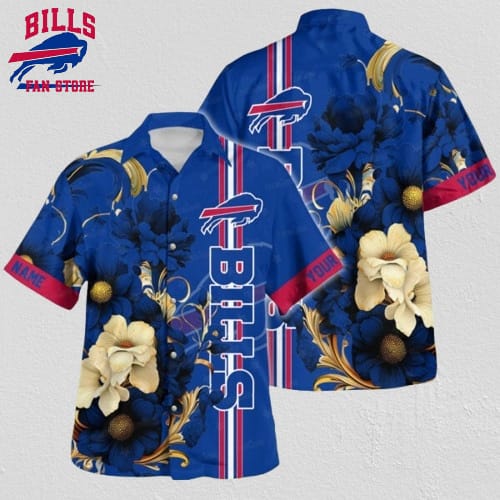 Buffalo Bills Floral Blue Hawaiian Shirt