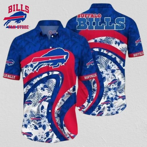 Buffalo Bills Floral Wave Hawaiian Shirt