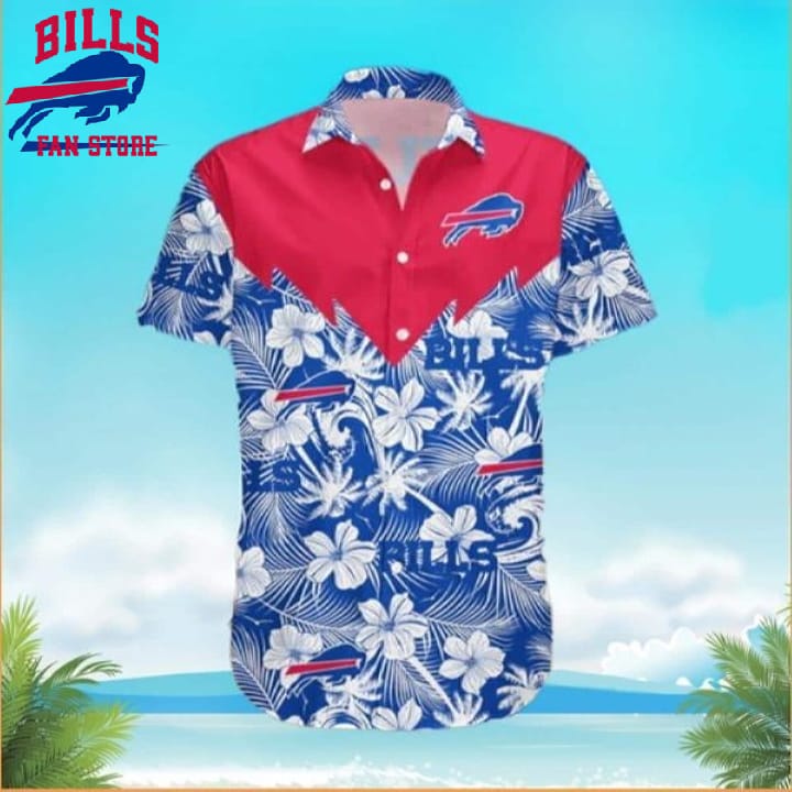 Buffalo Bills Hawaiian Shirt Beach Gift For Sports Lovers, NFL Hawaiian Shirt