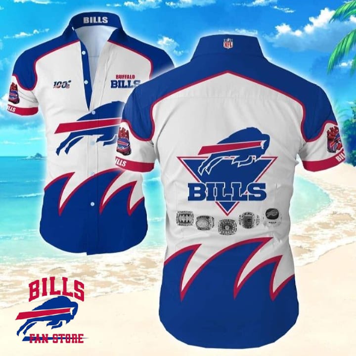 Buffalo Bills Hawaiian Shirt Birthday Gift For Football Fans, NFL Hawaiian Shirt