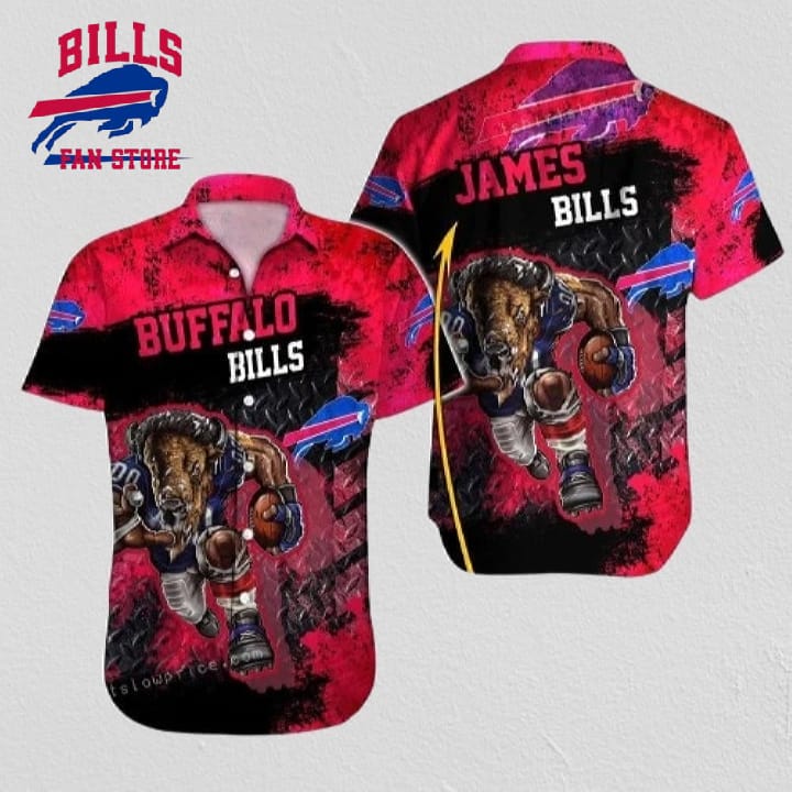 Buffalo Bills Hawaiian Shirt NFL Football Custom Name Aloha Hawaiian Shirt For Men Women