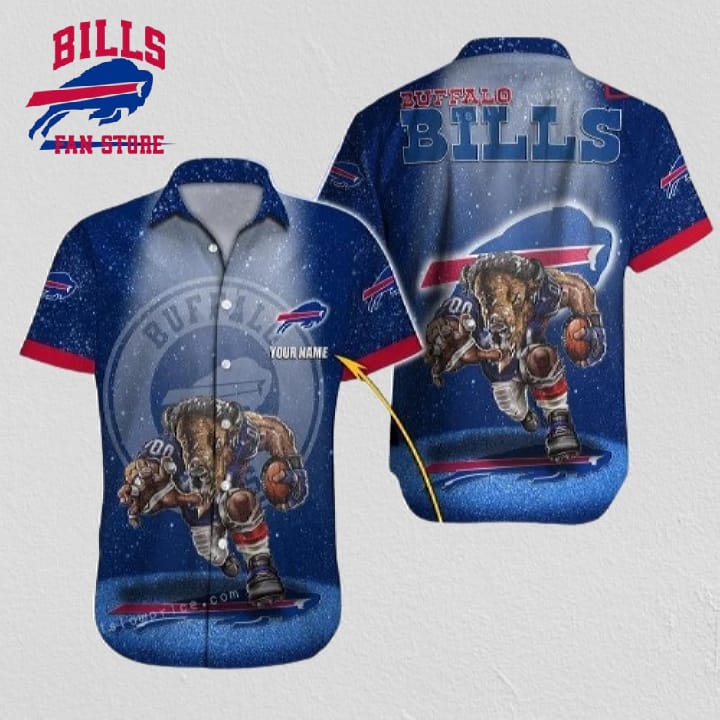 Buffalo Bills Hawaiian Shirt NFL Football Custom Name Hawaiian Shirt Cheap