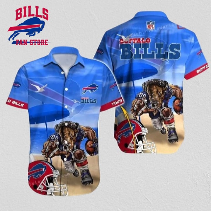 Buffalo Bills Hawaiian Shirt NFL Football Custom Name Hawaiian Shirt Cheap For Mens Womens