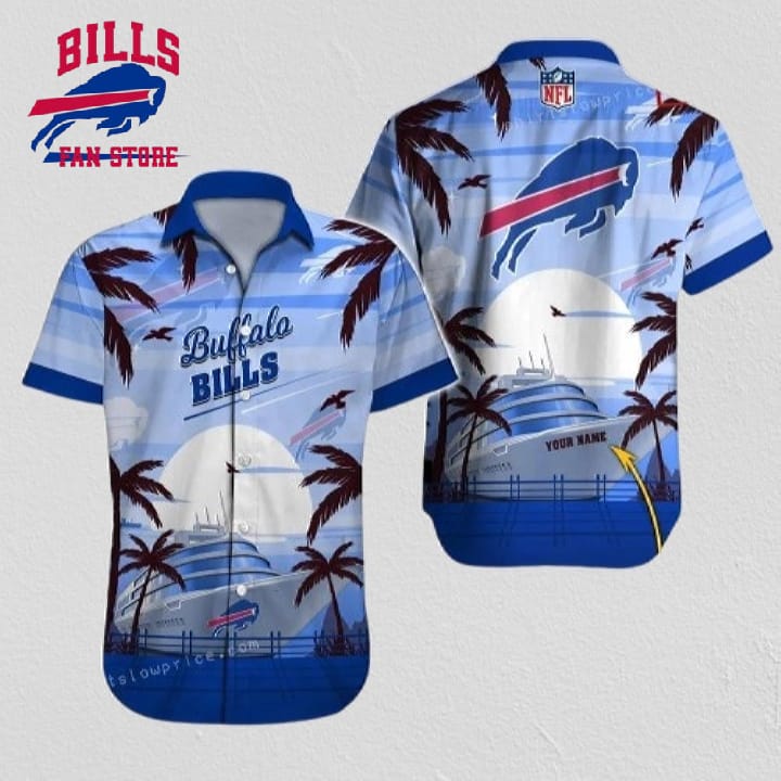 Buffalo Bills Hawaiian Shirt NFL Football Custom Name Hawaiian Shirt For Men And Women
