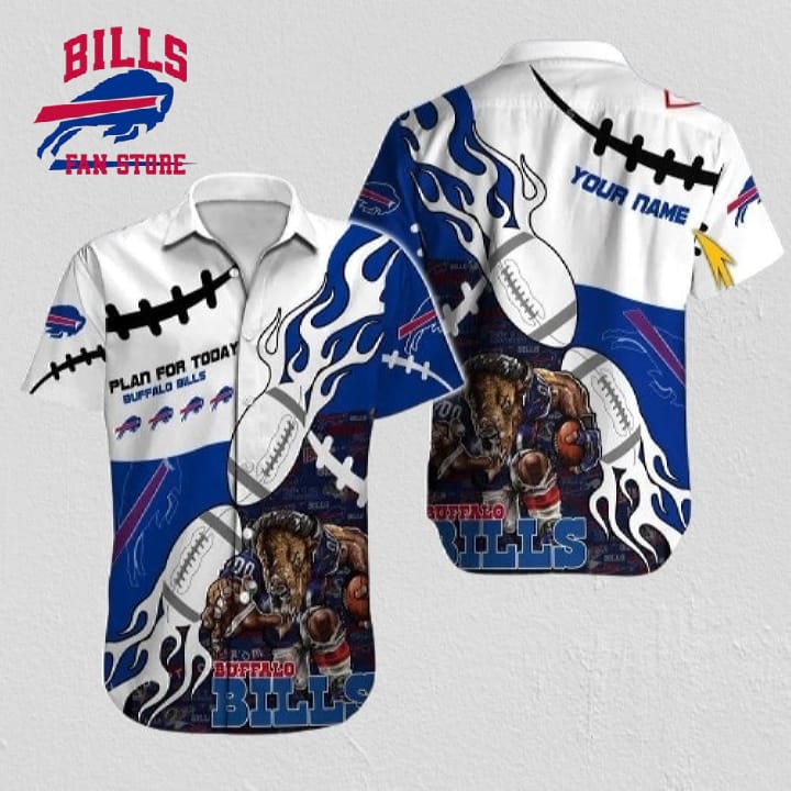 Buffalo Bills Hawaiian Shirt NFL Football Print Personalized Cheap Button Up Hawaiian Shirt