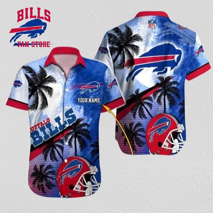 Buffalo Bills Hawaiian Shirt NFL Football Print Personalized Hawaiian Shirt For Men And Women