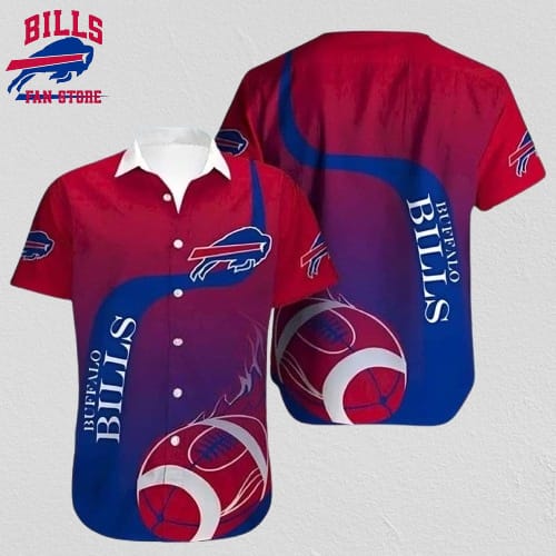 Buffalo Bills Hawaiian Shirt Red Fire Rugby Beach Gift For Dad