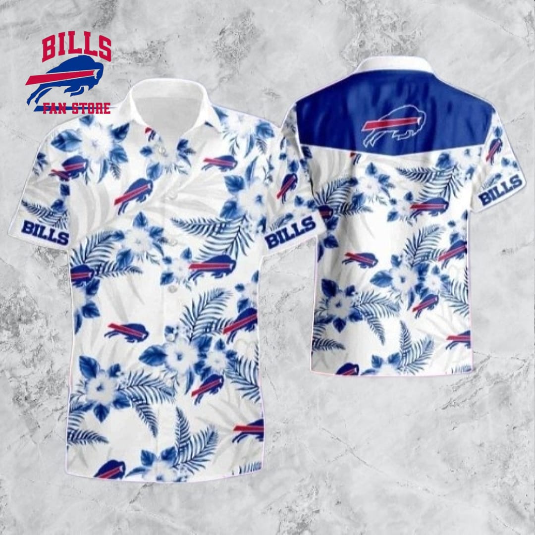 Buffalo Bills Tropical Shirt Mens Hawaiian Style For NFL Fans