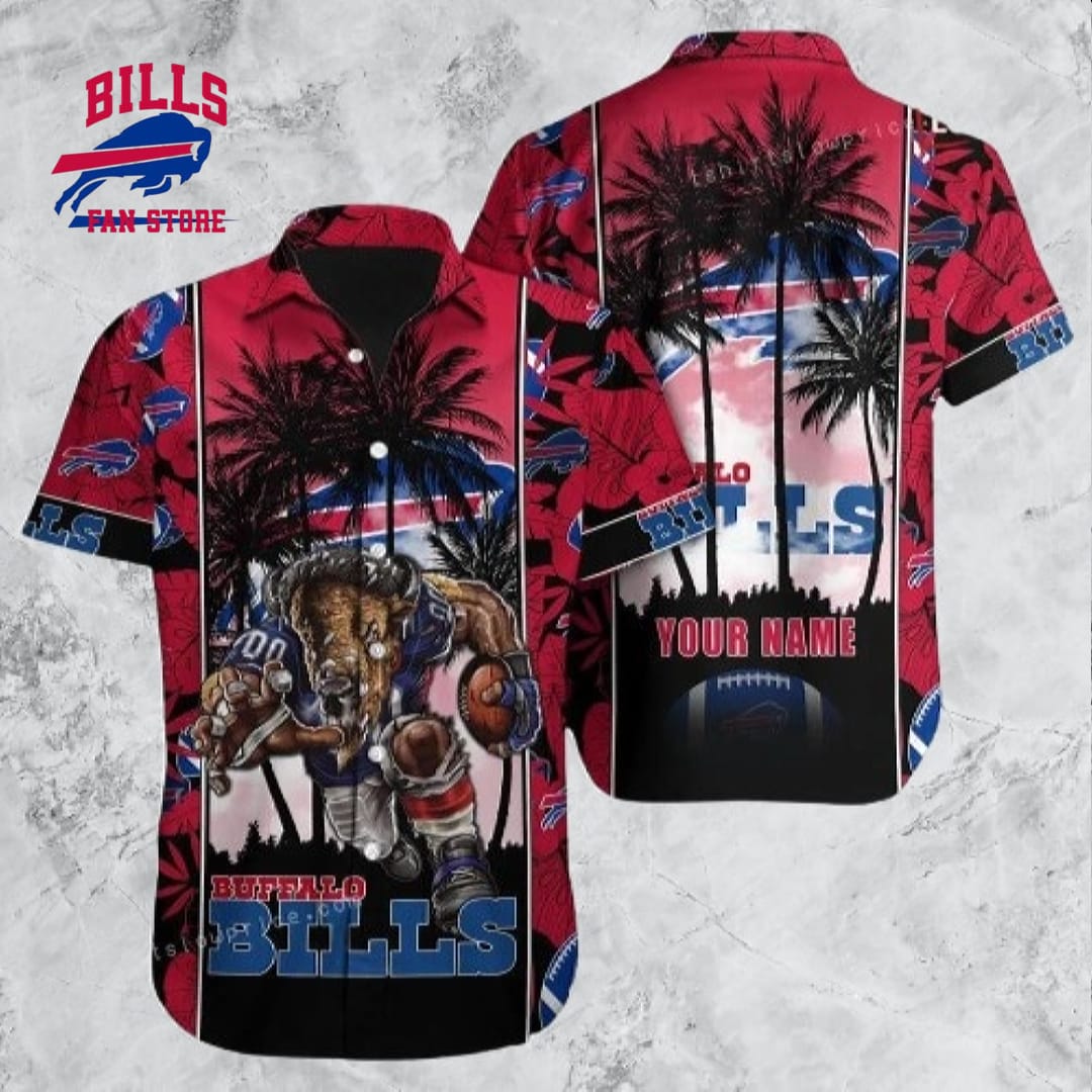 Custom Name Buffalo Bills Hawaiian Shirt NFL Football Aloha Hawaiian Shirt