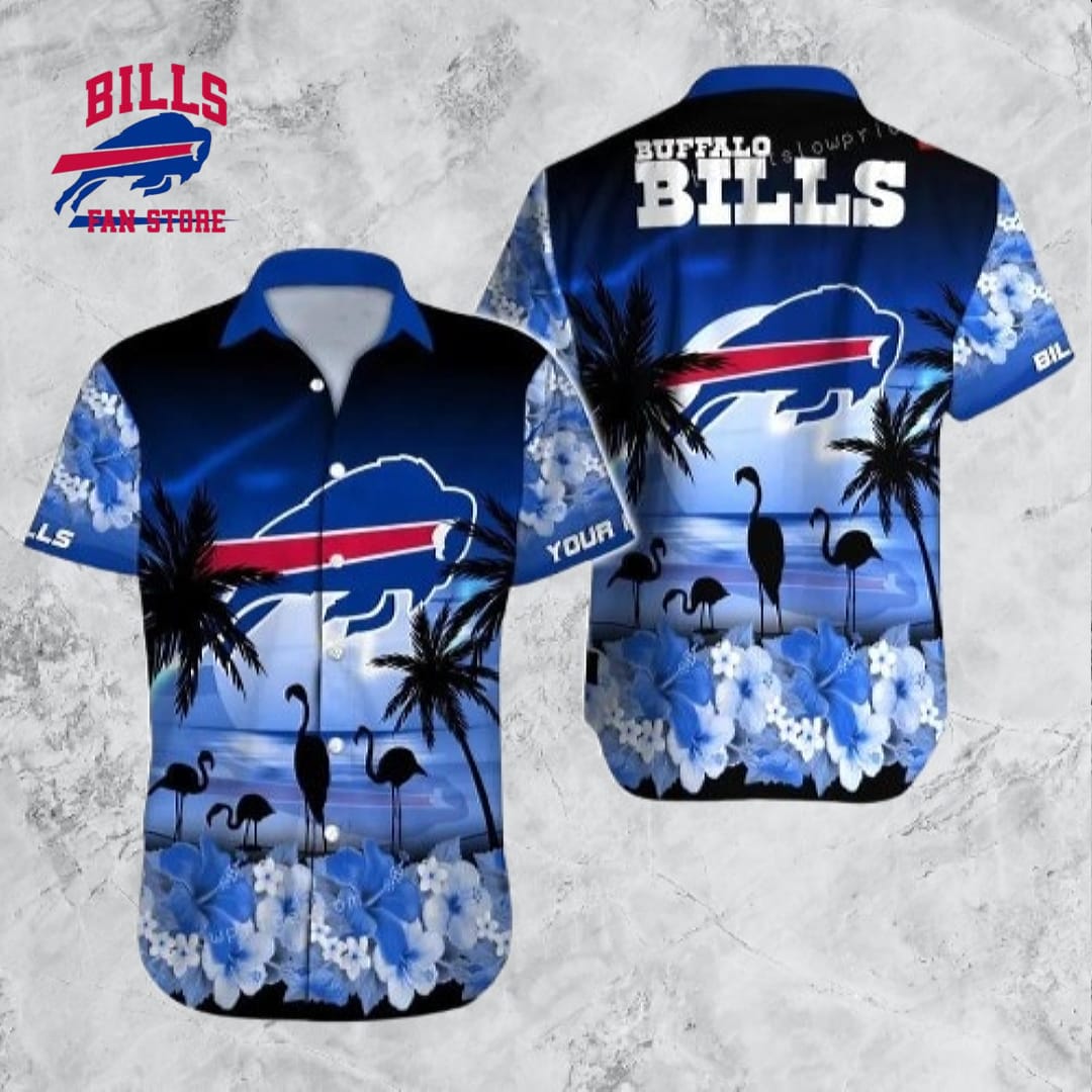Custom Name Buffalo Bills Hawaiian Shirt NFL Football Cheap Hawaiian Shirt