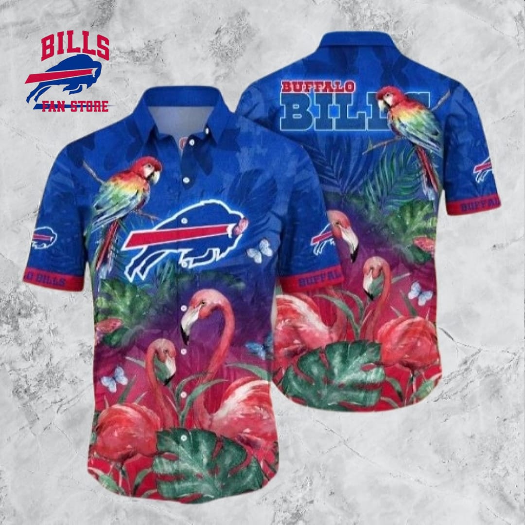 Flamingo And Tropical Flower NFL Buffalo Bills Hawaiian Shirt