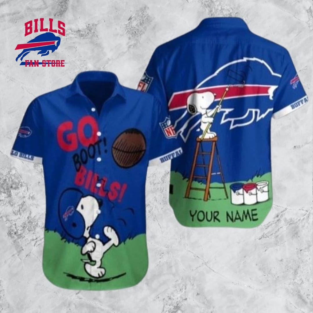 Go Bills Funny Snoopy NFL Buffalo Bills Hawaiian Shirt