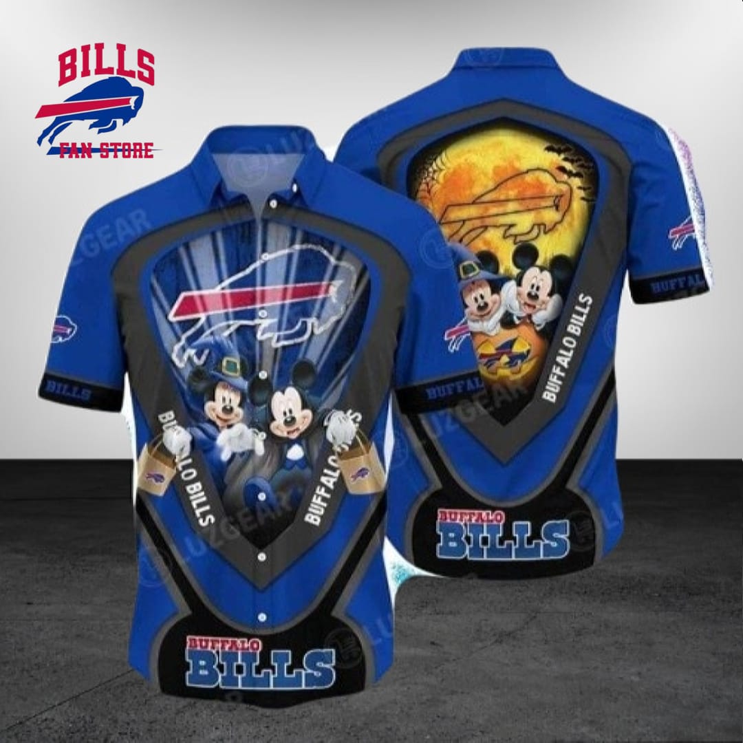 Mickey Graphic Buffalo Bills Hawaiian Shirt NFL Aloha Style For Men