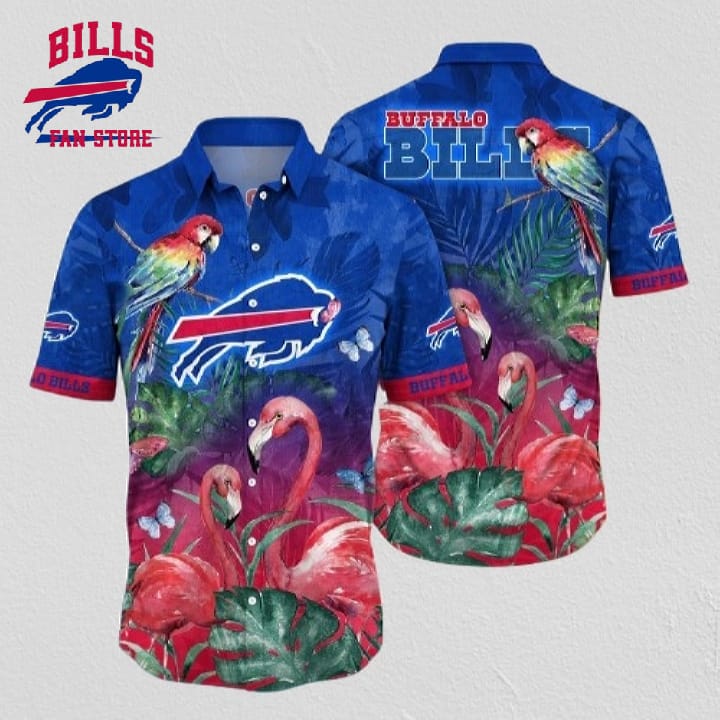 NFL Buffalo Bills Hawaii Shirt Flaming And Flower Aloha Shirt