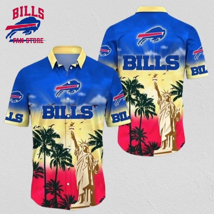 NFL Buffalo Bills Hawaii Shirt Statue Of Liberty Aloha Shirt