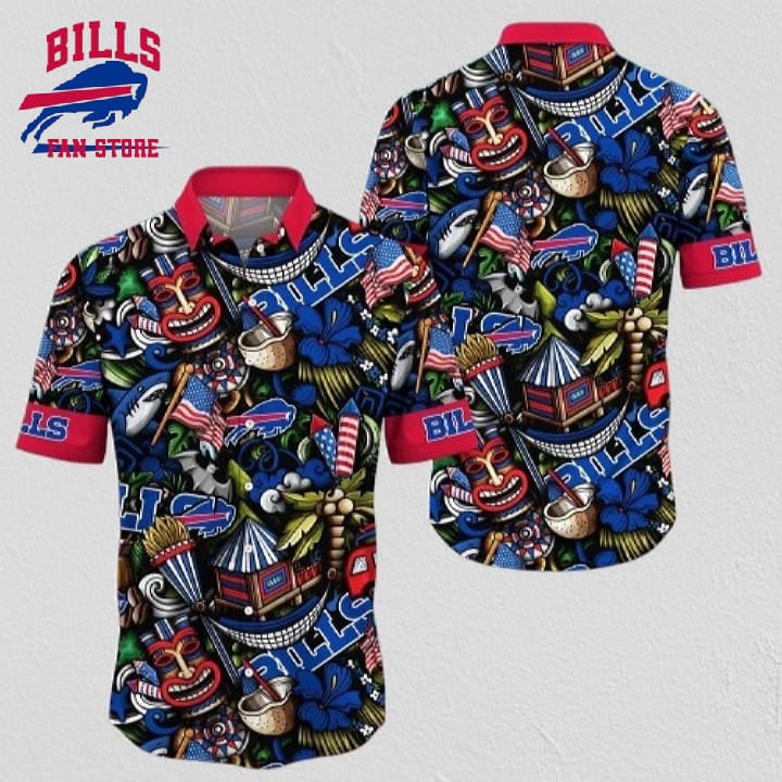 NFL Buffalo Bills Hawaii Shirt Tiki Me Off Aloha Shirt