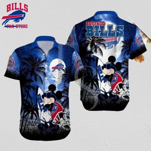 Nfl Buffalo Bills Hawaiian Shirt Disney Mickey Mouse Palm Tree