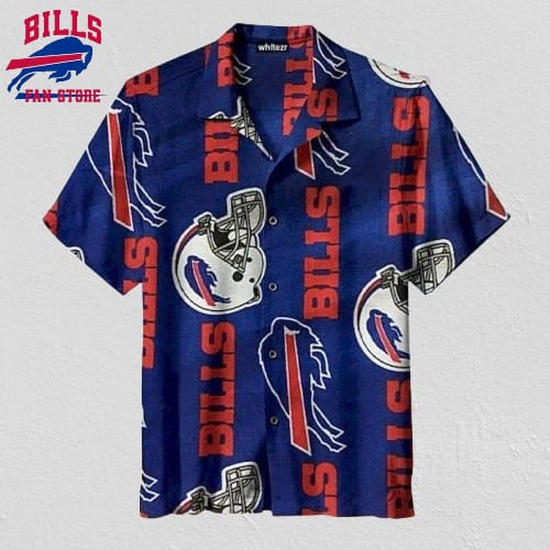 Nfl Buffalo Bills Hawaiian Shirt Football Helmet Beach Lovers Gift