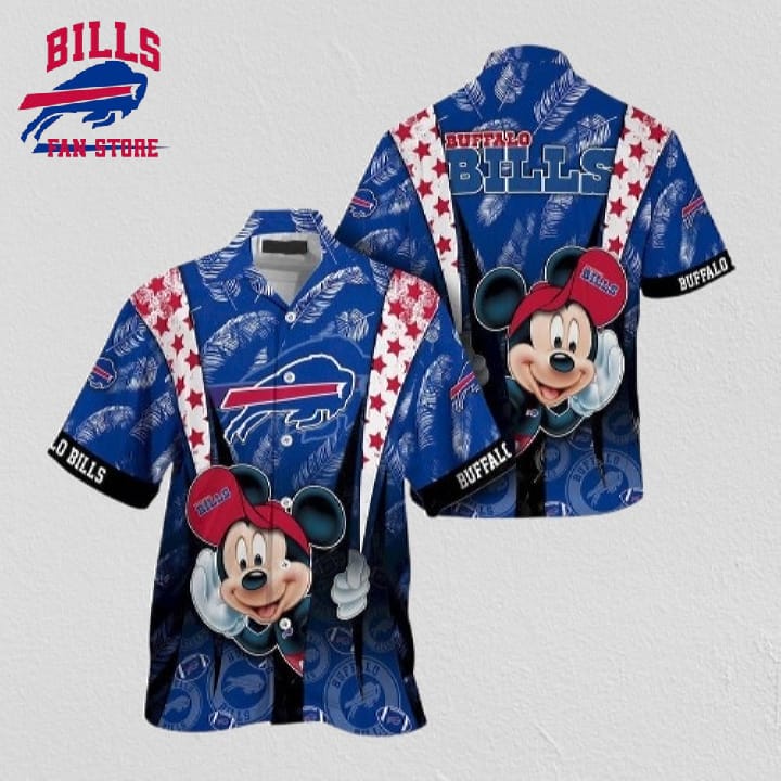 NFL Buffalo Bills Hawaiian Shirt Mickey Mouse Ball