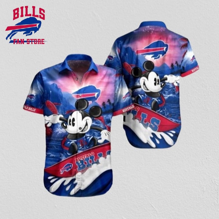 NFL Buffalo Bills Hawaiian Shirt Mickey Mouse Summer