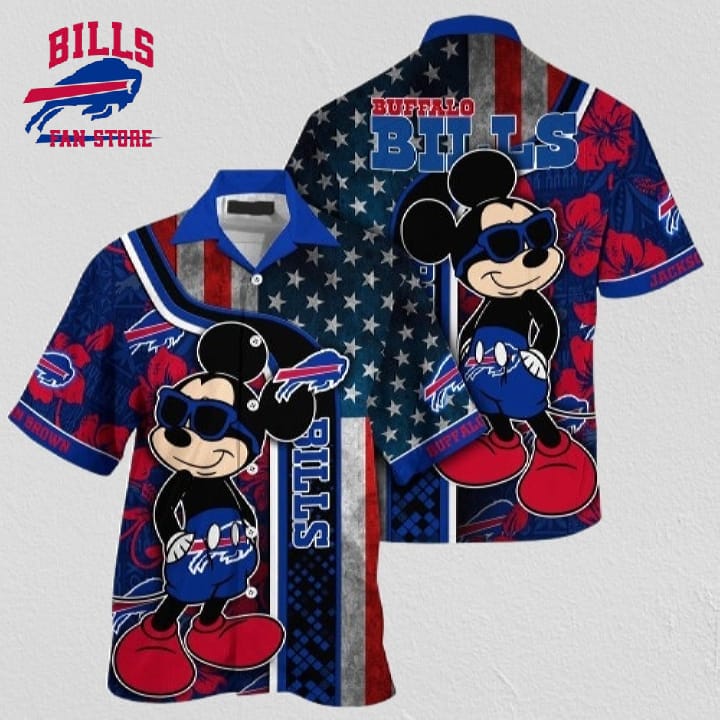 NFL Buffalo Bills Hawaiian Shirt Mickey Mouse Tropical Shirt