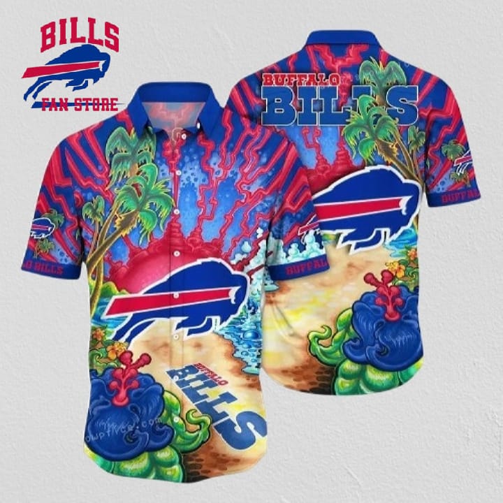 NFL Buffalo Bills Hawaiian Shirt Style Beach Gift For Fans Football Lover