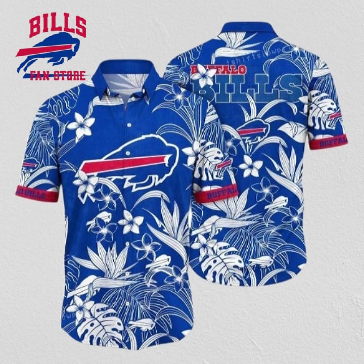 NFL Buffalo Bills Hawaiian Shirt Style Tropical Tree Gift For Fans Football Lover