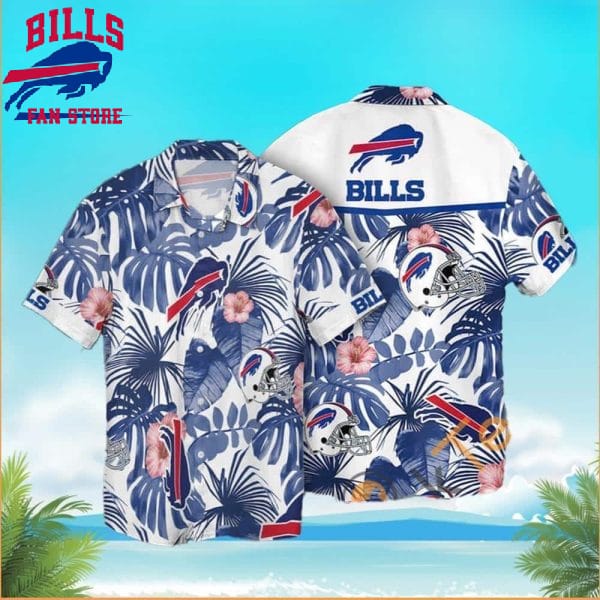 NFL Buffalo Bills Hawaiian Shirt Summer Gift For Football Fans, NFL Hawaiian Shirt