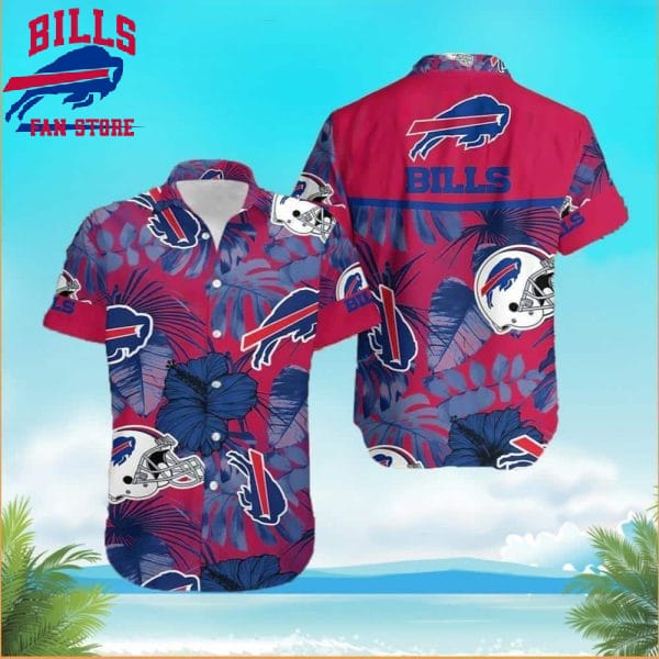 NFL Buffalo Bills Hawaiian Shirt Summer Gift For Football Players, NFL Hawaiian Shirt