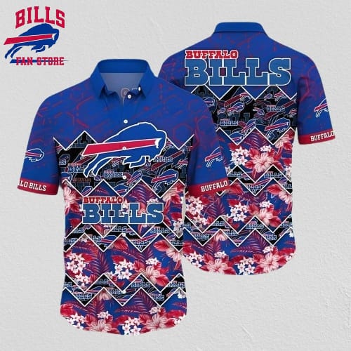 Nfl Buffalo Bills Hawaiian Shirt Tropical Flower Pattern Beach Gift For Friend