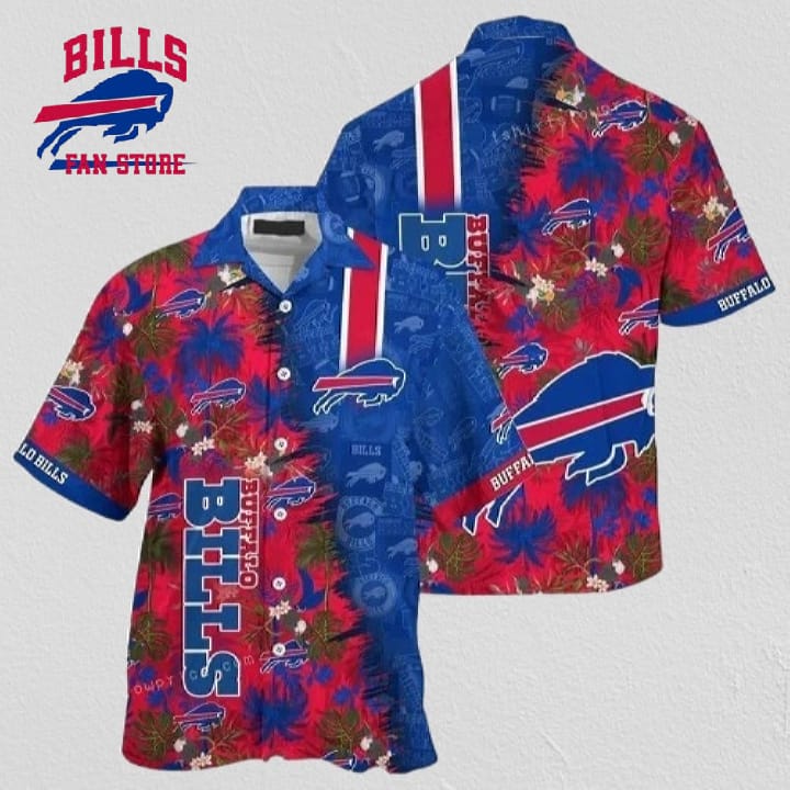 NFL Buffalo BillsHawaiian Shirt Style Tropical Flower Gift For Fans Football Lover