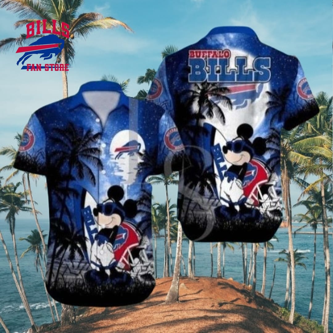 NFL Buffalo Bills Mickey Beachside Hawaiian Shirt