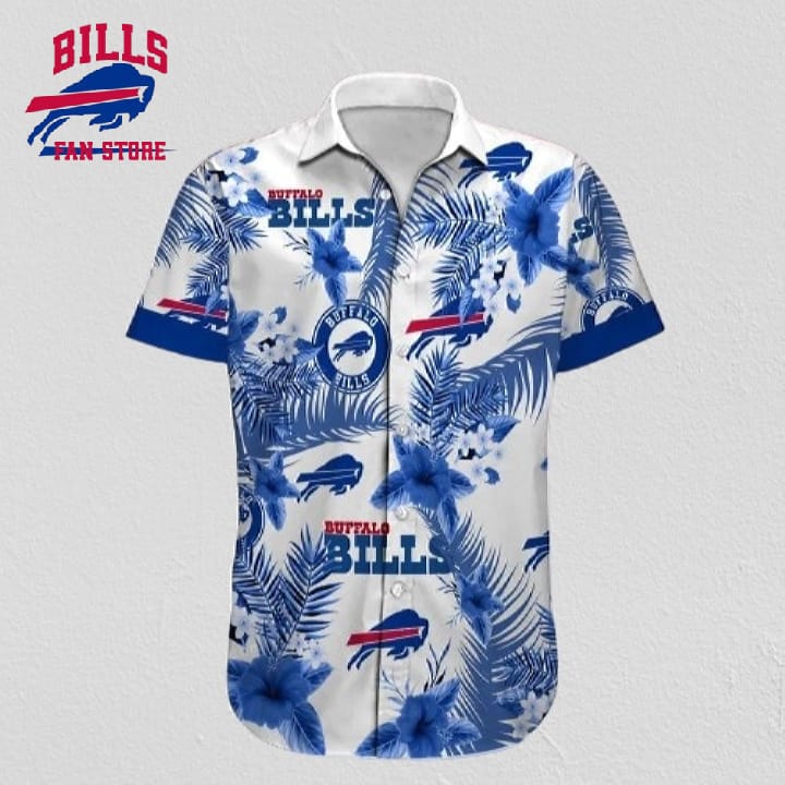 Personalized Buffalo Bills Hawaiian Shirt NFL Football Button Up Hawaiian Shirt For Mens Womens