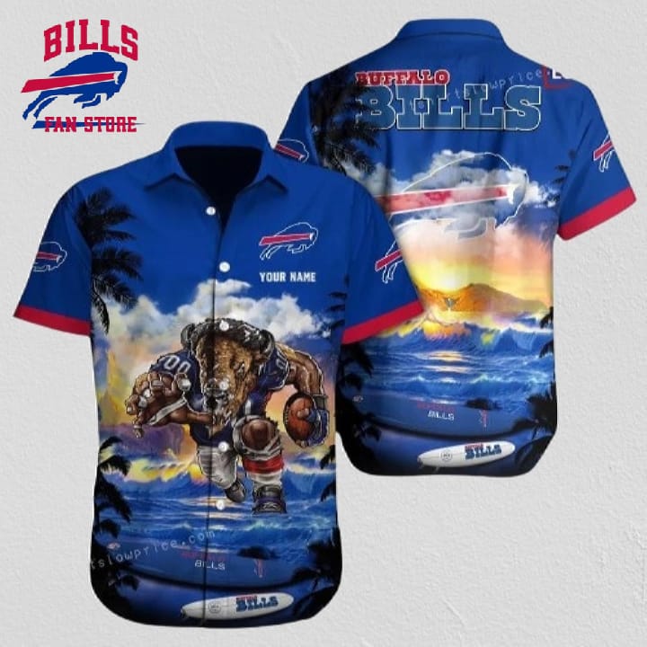Personalized Buffalo Bills NFL Football Aloha Hawaiian Shirt For Mens Womens
