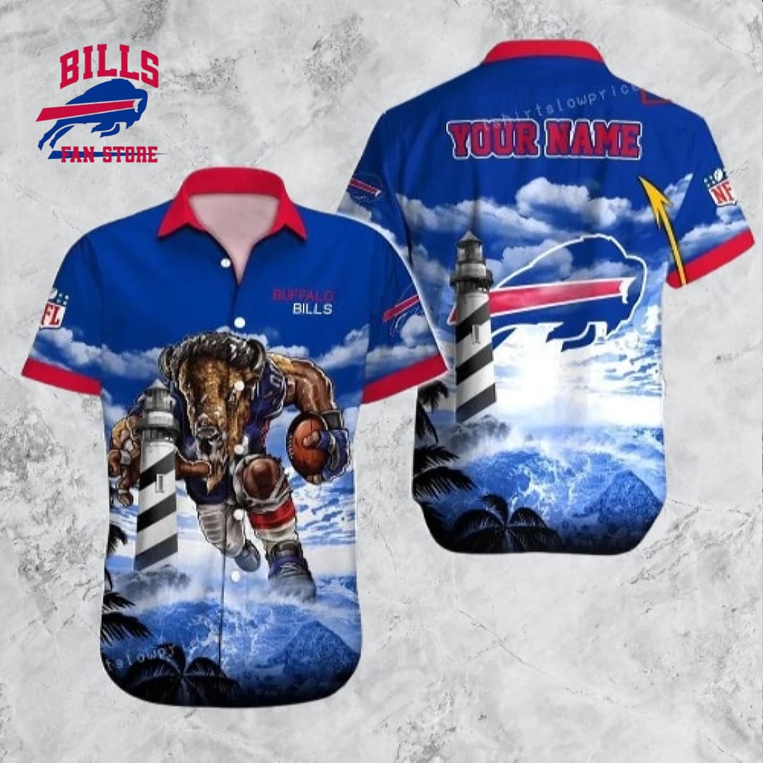 Personalized Buffalo Bills Hawaiian Shirt NFL Football Aloha Hawaiian Shirt