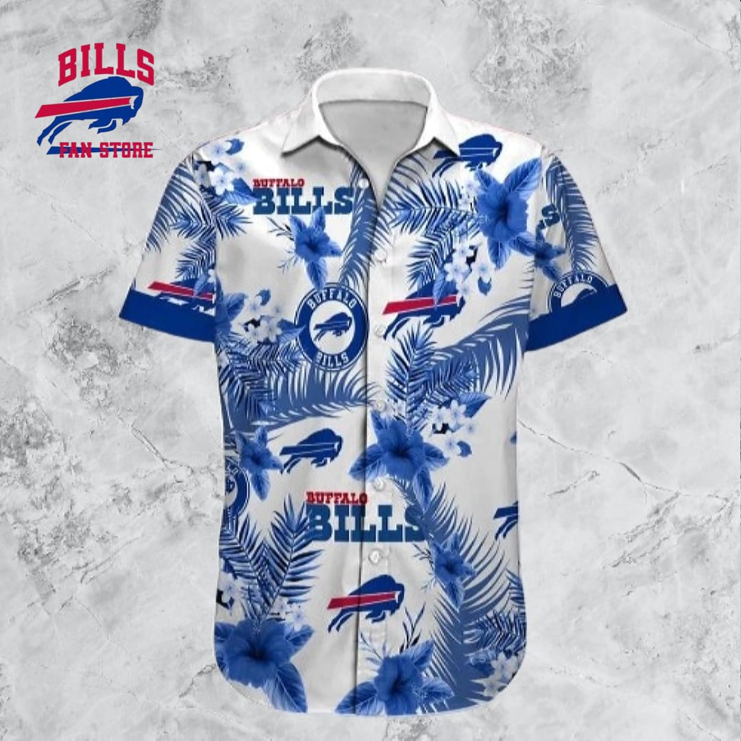 Personalized Buffalo Bills Hawaiian Shirt NFL Football Button Up Hawaiian Shirt
