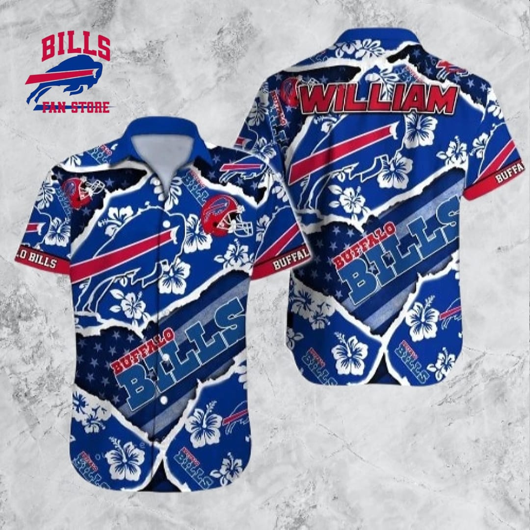 Personalized Buffalo Bills Hawaiian Shirt NFL Football Cheap Hawaiian Shirt